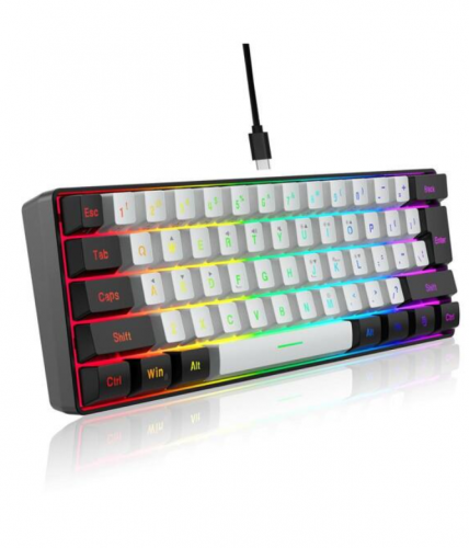 لوحة مفاتيح USB انارة لعبه ميكانيكي سلكي