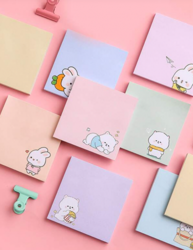 1 قطعة رسوم متحركة ملاحظة لاصقة عشوائية