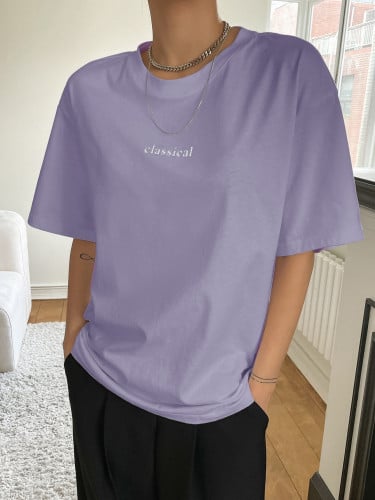 تيشيرت بياقه دائريه