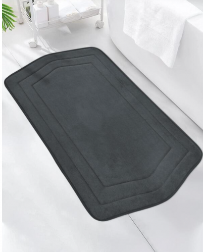 حصيرة الحمام بسيط لون ماء ماص للماء قطعة واحدة 50*80