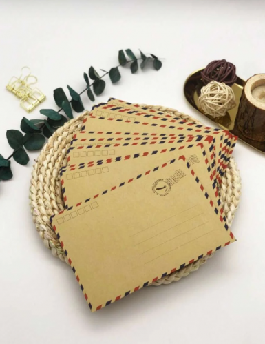 مغلف ورق كرافت برسم الحروف 20قطع ومغلف عتيق متعدد الأغراض للرسالة وتخزين بطاقات المعايدة