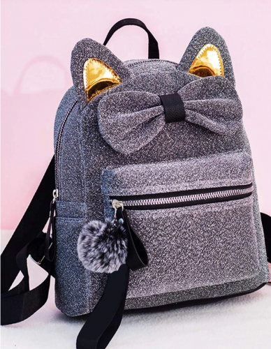 حقيبة مبتكرة كرات مخملية مع مزخرف بقوس