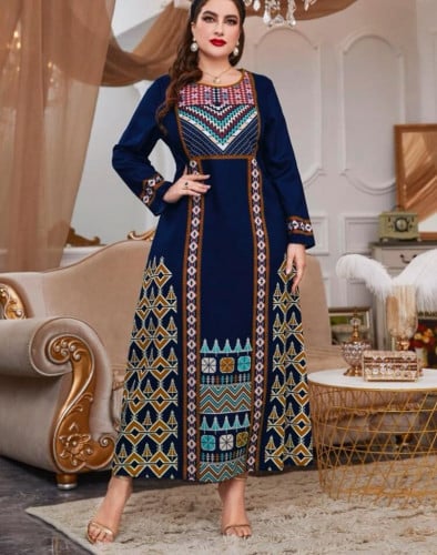 فستان تونك طباعة هندسية