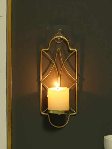 حامل شمعة بتصميم هندسي تعليق قطعة واحدة