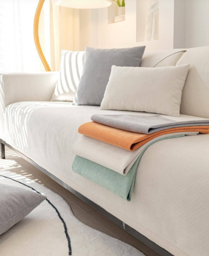 غطاء منشفة موحد اللون ضد الماء اريكة حديث البوليستر الى منزل قطعة واحدة 70*150