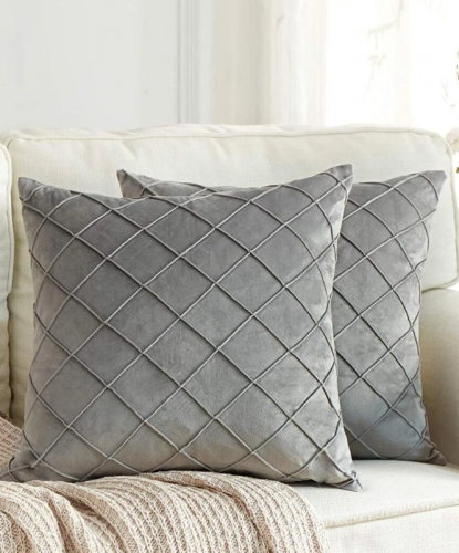 غطاء وسادة بدون حشوة نمط مربع النقش قطعة واحدة 50*30