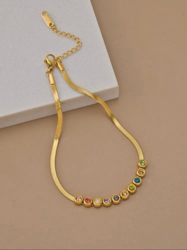 خلخال بديكور حجر الراين