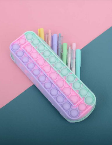 مقلمة قلم رصاص ألوان متجانسة قطعة واحدة