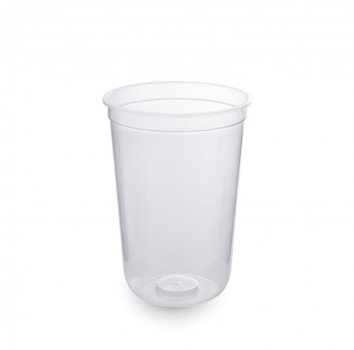 كاس شفاف بدون غطاء