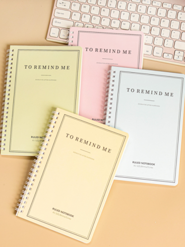 دفتر حلزوني عشوائي أسلوب أساسي A5 قطعة واحدة