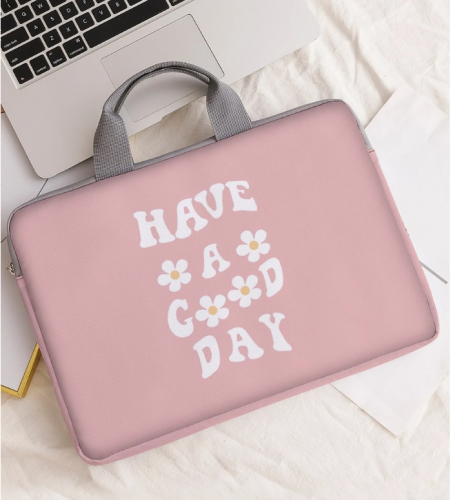 حقيبة لابتوب محمول بطباعة أحرف 15 انش