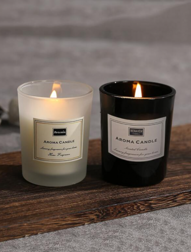 قطعة واحدة العلاج العطري شمعة DIY زينة العيد هدية منزل زخرفة شمعة فنجان , مع عشوائي علامة