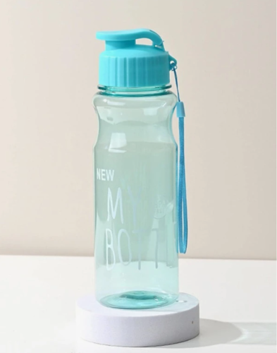 قطعة واحدة حيوان اليف مادة بارد كوب ماء محمول في الهواء الطلق سعة كبيرة رياضي زجاجة ماء متعدد الألوان شفاف فنجان ماء وعاء أزرق