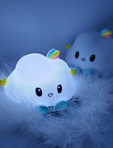 لمبة ليلي تصميم رسوم كارتون على شكل سحابة قطعة واحدة