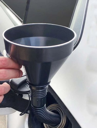 3 قطع أسود زيت فم واسع pvc بلاستيك قمع الى استدام بيت