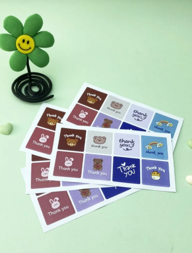 ملصق هدية صور رسوم كارتون 40 قطعة