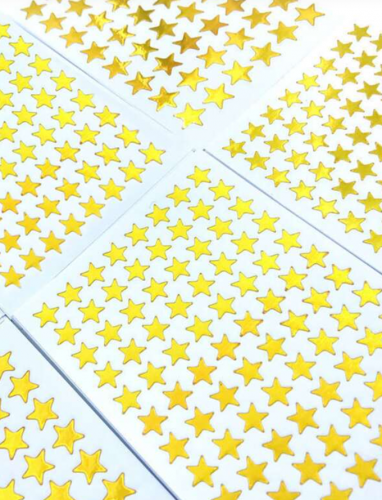 ملصق شكل نجم طقم واحد