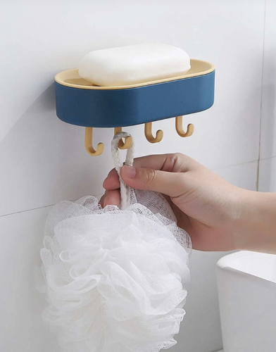 صحن الصابون لونين قطعة واحدة