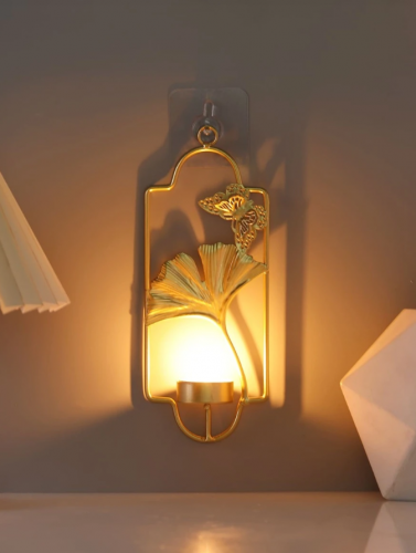 موقف شمعة حديد شمعة خيالي فراشة و الجنكة بيلوبا تصميم الى منزل قطعة واحدة