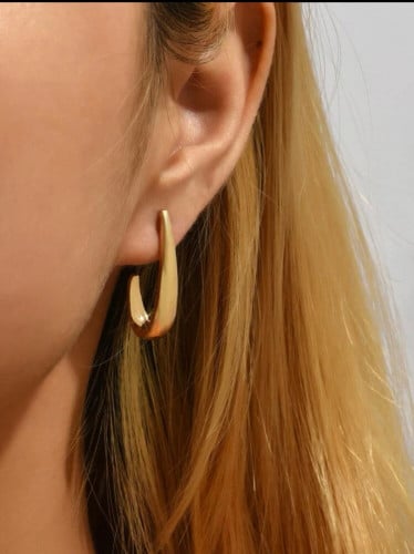 أقراط حلقي ملفوف مبسط