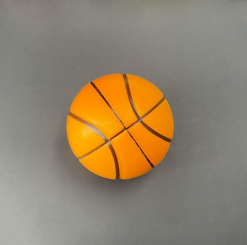 لعبة ضغط بتصميم كرة السلة قطعة واحدة