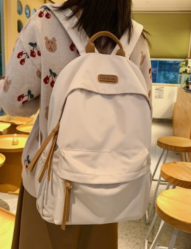 حقيبة ظهر عملية سعة كبيرة , خفيف الوزن خفيف الوزن مزخرف برقعة عبارة الى جامعة طالب , ذوي الياقات البيضاء عامل ممتاز الى مدرسة , جامعة , عمل , اعمال , يسافر يوميا الى العمل , خلف الى مدرسة للفتيات المراهقات نساء