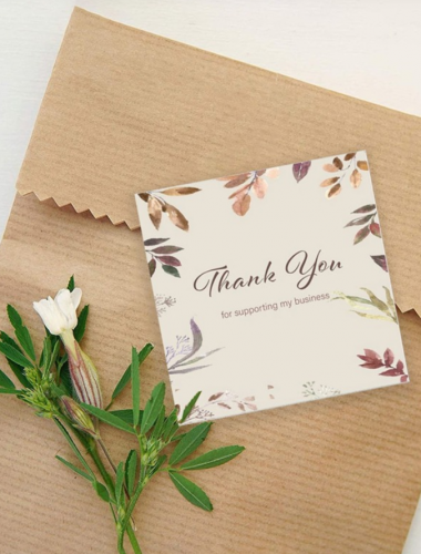 بطاقة بطباعة شعار هدية 30 قطعة