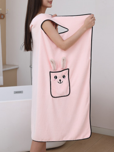 منشفة حمام مطويه بتصميم رسوم كارتون ارنب