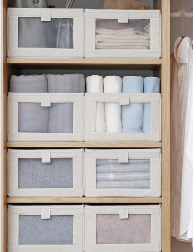 صندوف تخزين ملابس بسيط قابلة للطي قطعة واحدة