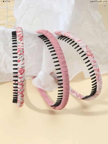 طوق شعر تشكيلة زهور طفلة صغيرة - 3 قطع