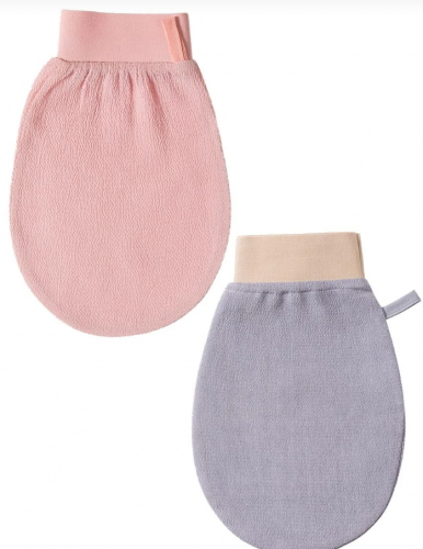 قفازات تقشير جلد لون عشوائي 2 قطع