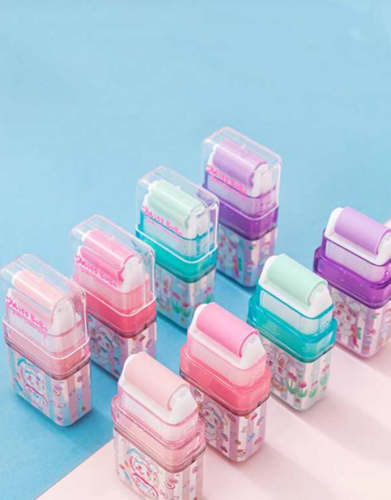 قطعة واحدة لون عشوائي أسطوانة ممحاة