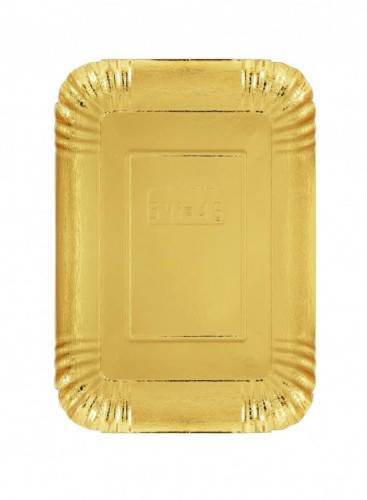 صحن ورق ذهبي 225*160 مستطيل رقم 2