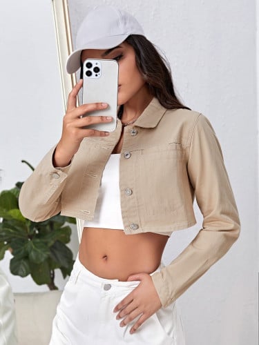 جاكيت قصير من الجنز