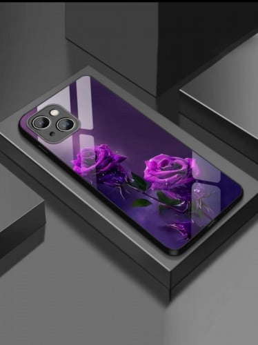 كفر موبايل نمط الورد متوافق مع جوال Iphone 14 pro max