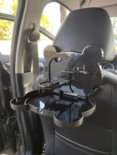 صينية الطعام و فنجان مقبض للسيارة بتصميم دب