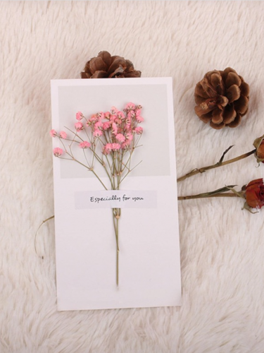 2 قطع زهور اصطناعية تصميم أبيض ورق بطاقة دعوة للحزب