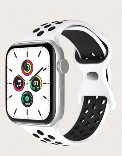حزام الساعة الذكية سيليكون متوافق مع Apple Watch قطعة واحدة 42/44(M)