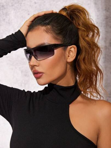 نظارات شمسية درع بحافة مسطح تدرجات