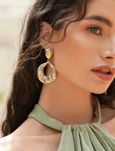 أقراط متدلي قطرة مفرغ