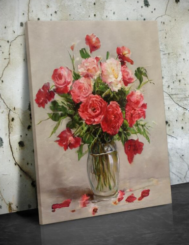 مؤطر اللوحة طباعة الأزهار