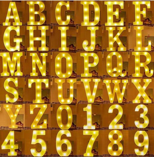 مصابيح مزين بلاستيك زخرفة إبداع أبيض بتصميم عبارة الى منزل قطعة واحدة حرف M