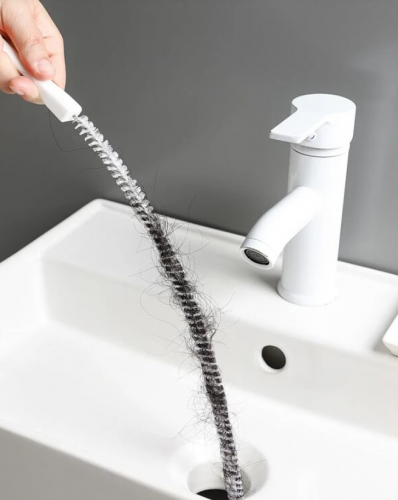 أداة تجريف المجاري و فرشاة تنظيف بالوعة الصرف و ماسك الشعر المجاري المنزلية قطعة واحدة