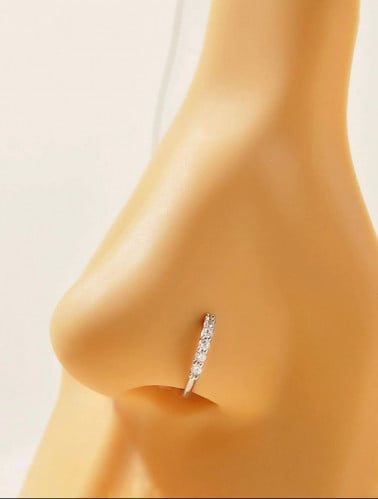 حلية أنف مكعب زركونيا زخرفة