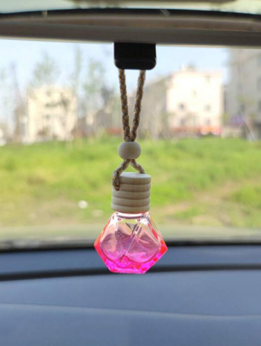 قطعة واحدة ألوان متدرجة زجاج زجاجة عطر تصميم زخرفة السيارة المعلقة