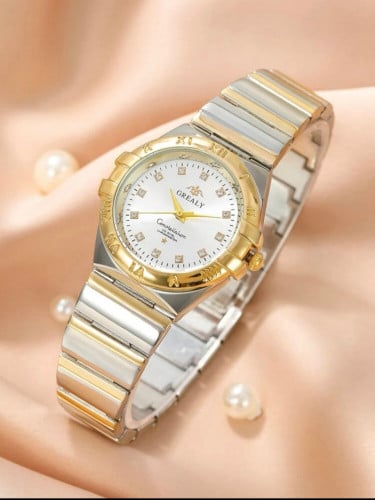 ساعة كوارتز بقرص مؤشر دائري ضد للماء