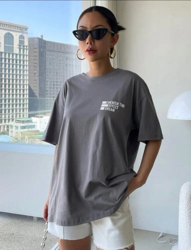 تيشيرت بعباره مطبوعة