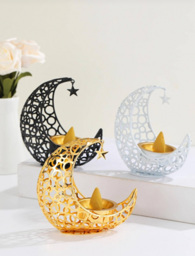 حامل البخور الداخلي حديد سبيكة إبداع بتصميم قمر الى منزل قطعة واحدة