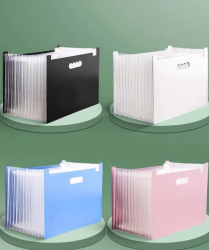 تخزين ورق فحص حزمة الجهاز العمودي العشوائي وفرز مجلدات الملفات متعددة الطبقات للطلاب مع حقيبة توسيع التصنيف