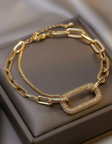 سوار حجر الراين مزخرف هندسي